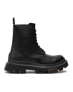 Ботинки женские Fabyan высокие на толстой подошве, черный Hugo