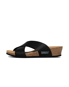 Мюли на плоской подошве, черный Sunbay