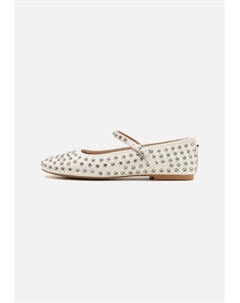 Балетки с ремешками на щиколотке Vinetta, белый Steve madden