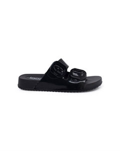 Пляжные тапочки Habana Doble Hebilla Brillo, черные Igor