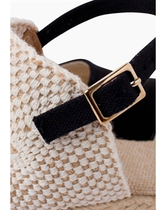 Туфли на танкетке, черные Pisamonas