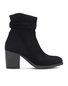 Ботильоны на блочном каблуке, черный Lasocki