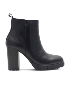Ботильоны на блочном каблуке, черный Lasocki