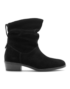Ботильоны на блочном каблуке, черный Lasocki