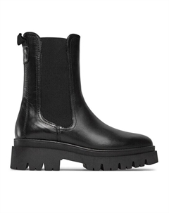 Ботинки на плоской подошве, черный Tamaris