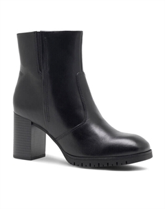 Ботильоны на блочном каблуке, черный Lasocki