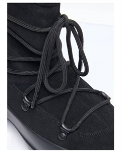 Замшевые ботинки на шнуровке, черный Moon boot