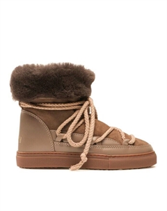 Женские зимние ботинки с мехом, коричневый Inuikii