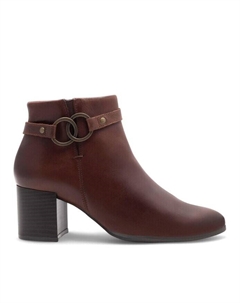 Ботильоны на блочном каблуке, коричневый Lasocki