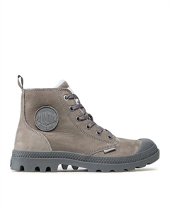 Ботильоны на шнуровке Pampa Hi Zip Wl, серый Palladium