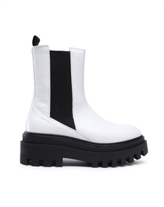 Ботинки на плоской подошве Flatform Chelsea Boot, белый Calvin klein