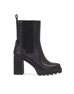 Ботильоны на блочном каблуке Platform Chelsea Lth Wn, черный Calvin klein