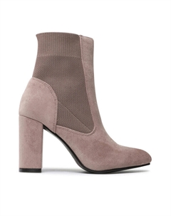 Ботильоны на блочном каблуке, бежевый Deezee