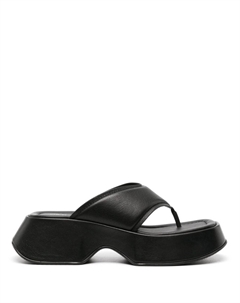 Шлепанцы на платформе, черный Vic matie