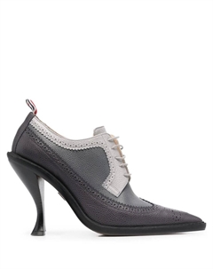 Туфли с заостренным носком и брогированием, серый Thom browne