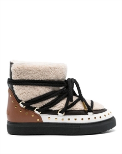 Женские ботинки зимние с мехом, бежевый Inuikii