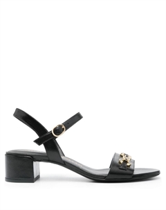 Сандалии с логотипом, черный Stuart weitzman