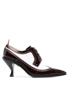 Броги на скульптурном каблуке, красный Thom browne