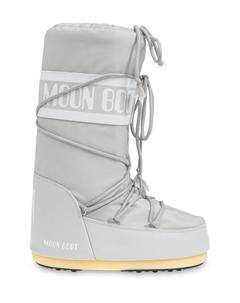 Зимние сапоги Icon Nylon высокие на платформе, серый Moon boot