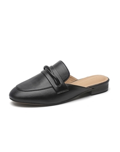 Мюли женские с закрытым носком женские, черный Exull q