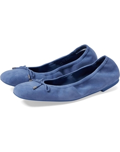 Туфли на плоской подошве Bardot Bow Flat, цвет Blue Steel Stuart weitzman