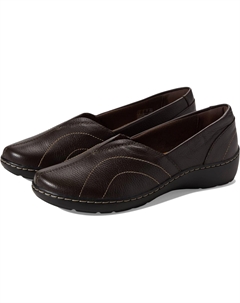 Лоферы Cora Meadow, цвет Dark Brown Leather Clarks