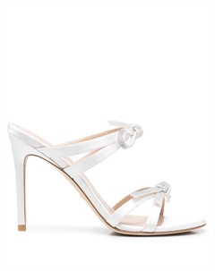 Босоножки SW Bow 110 с кристаллами, белый Stuart weitzman
