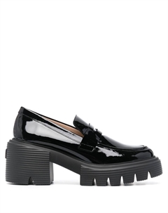 Лакированные лоферы Soho, черный Stuart weitzman