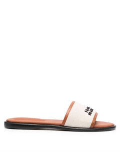 Шлепанцы Vikee с логотипом, нейтральный цвет Isabel marant