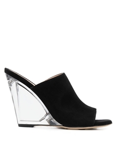 Мюли Sue на прозрачном каблуке, черный Stuart weitzman