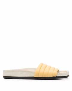 Шлепанцы Shellea с дутыми ремешками, желтый Isabel marant
