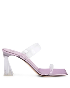 Мюли Flaminia Plexi с ремешками, розовый Giuseppe zanotti