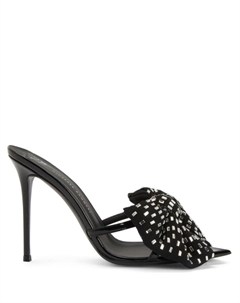 Мюли Intriigo Alexandrine 90 с бантом, черный Giuseppe zanotti