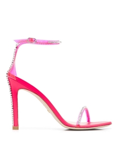 Босоножки с кристаллами, розовый Stuart weitzman