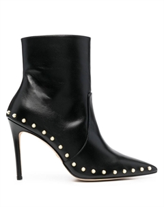 Ботильоны с искусственным жемчугом, черный Stuart weitzman