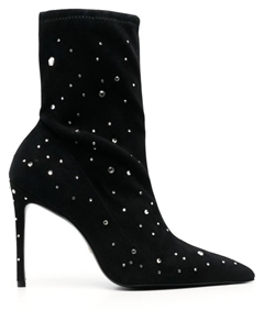 Ботильоны с кристаллами, черный Stuart weitzman