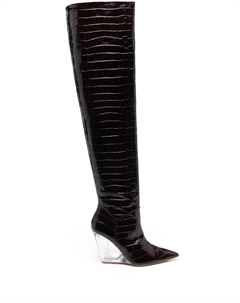 Ботфорты Nina 100, красный Stuart weitzman