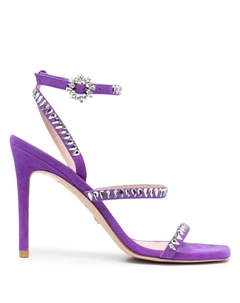 Босоножки Gemcut 100 на шпильке, фиолетовый Stuart weitzman