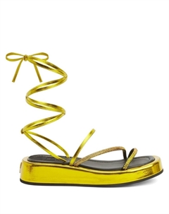 Шлепанцы Melburne Laces 32, золотистый Giuseppe zanotti