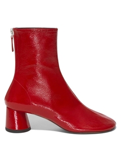 Лакированные ботильоны с жатым эффектом, красный Proenza schouler