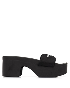 Шлепанцы с логотипом, черный Alexander wang