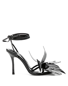 Босоножки Leonie 105 с цветочной аппликацией, черный Alexander wang