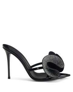Мюли с кристаллами и аппликацией, черный Giuseppe zanotti
