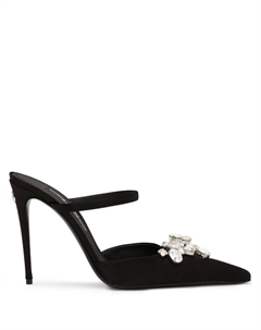 Мюли с кристаллами, черный Dolce&gabbana