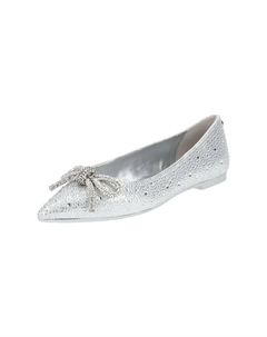 Текстильные балетки, серебро Steve madden