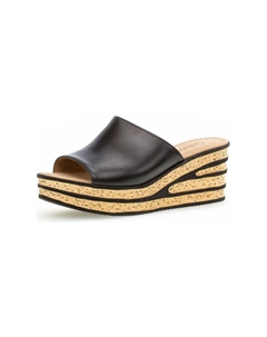 Мюли из кожи наппа, черный Gabor