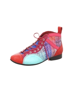 Кожаные ботильоны, цвет Blau Multi Think