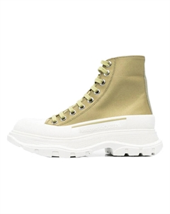 Ботинки женские Tread Slick, хаки / белый Alexander mcqueen