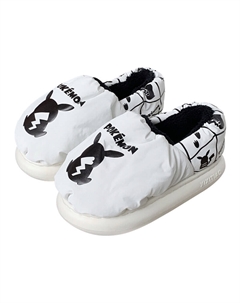 Бытовые тапочки тонкие полоски, Пикачу Блэк Thin strips