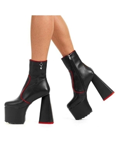 Ботильоны на платформе с надписью Oh Hey, черный Lamoda